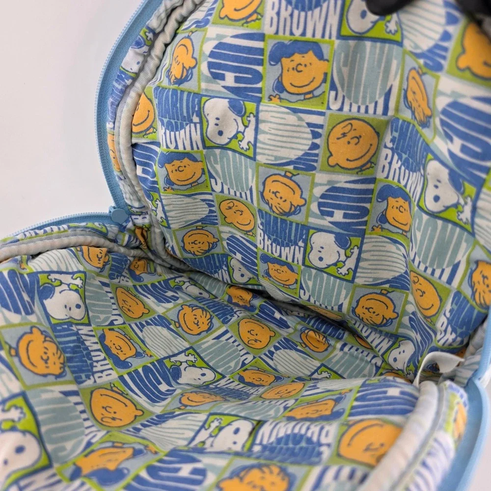 Peanuts Camp Snoopy Backpack Kids Small Blue Fair Vintage Embroidered Canvas
